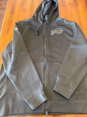 Buffalo Bills Black Nike Full-Zip Hooded Jacket - XXL